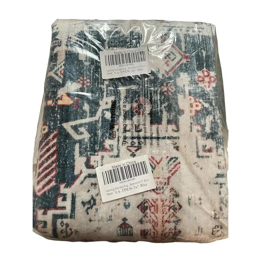 Valenrug 5x7 Area Rug‎ Blue Non Slip Washable Carpet Soft Floor Mat Home Decor